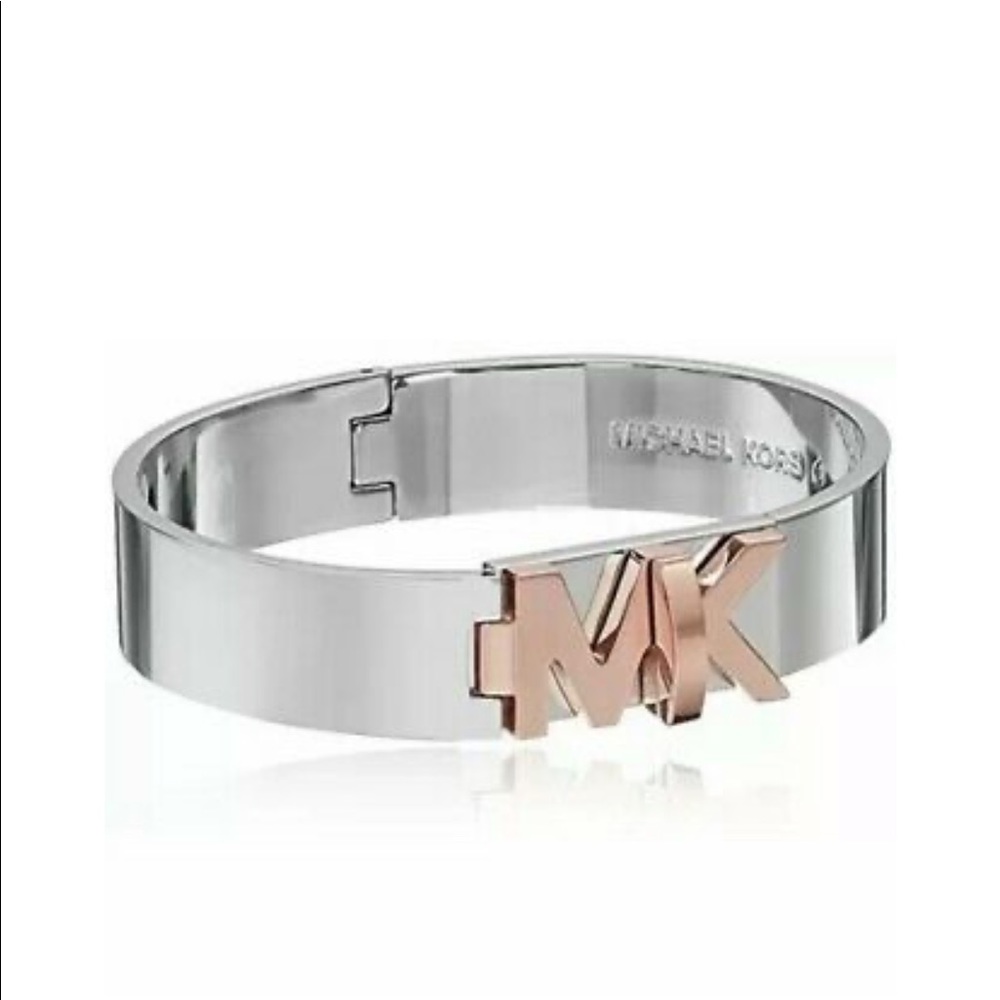 Michael Kors Rose Gold Hinge Closure Bracelet